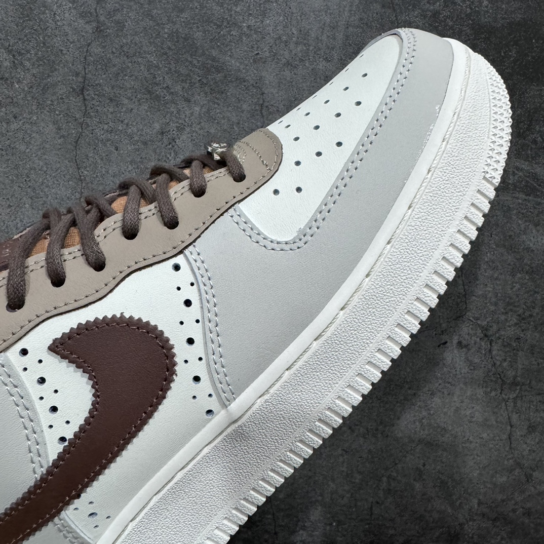 Nike Air Force 1 Low Grey Brown Stitching FV3702-121