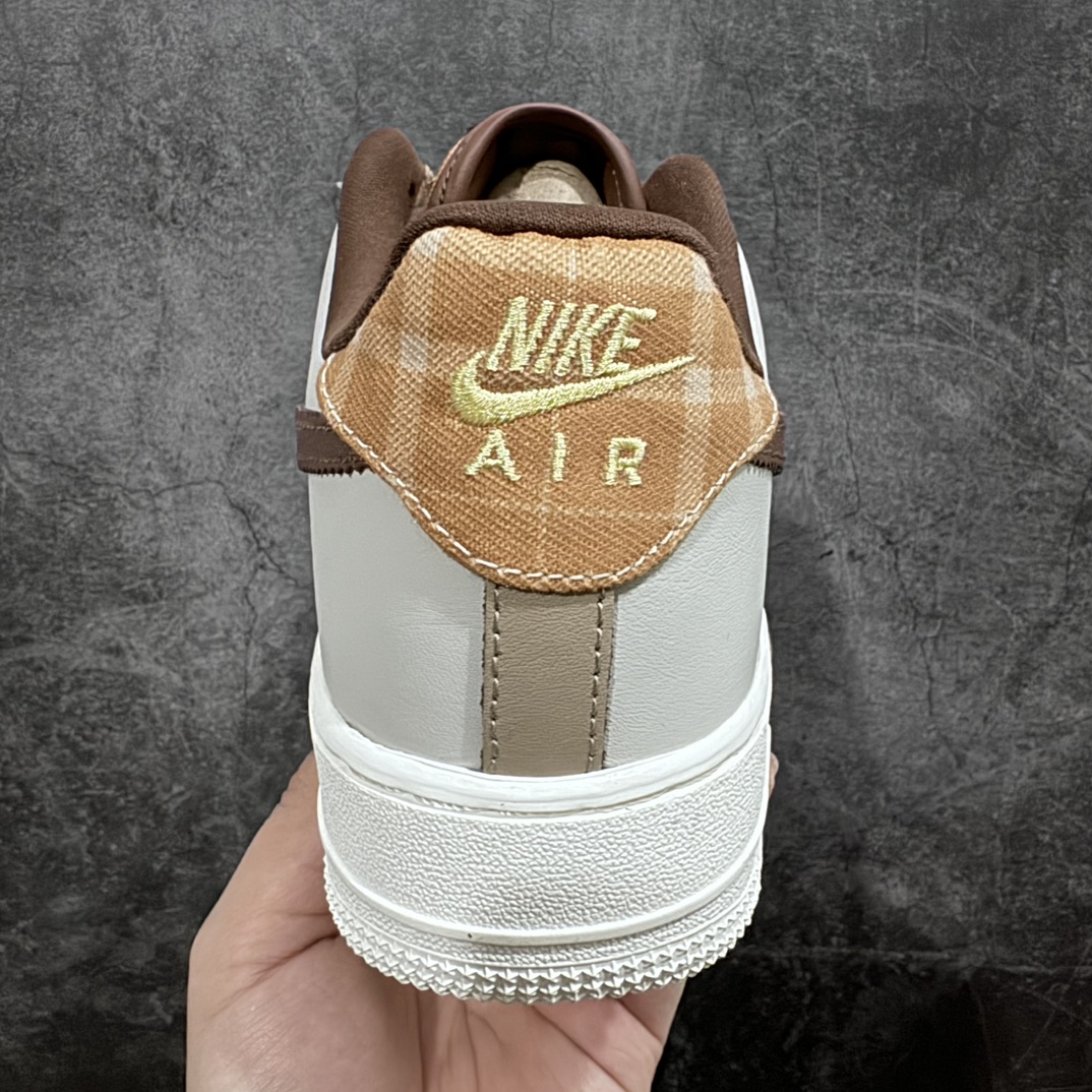 Nike Air Force 1 Low Grey Brown Stitching FV3702-121