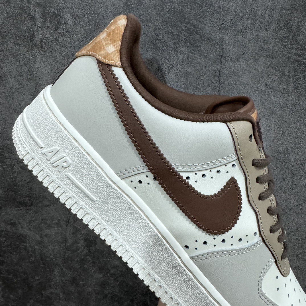 Nike Air Force 1 Low Grey Brown Stitching FV3702-121