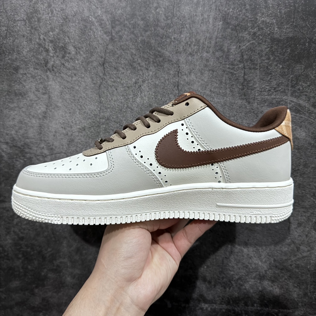 Nike Air Force 1 Low Grey Brown Stitching FV3702-121