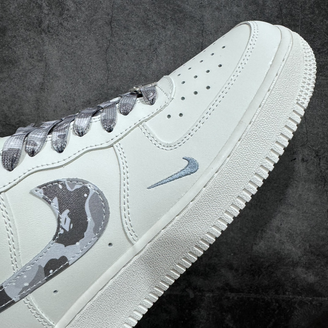 Limited sale overseas! Nike Air Force 1 '07 Low ”BAPE co-branded - off-white gray camouflage” Air Force One PF9055-760