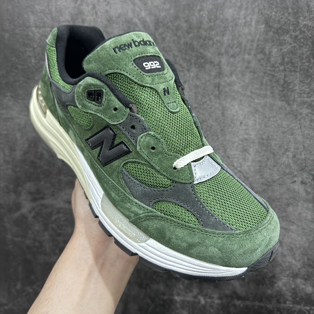 纯原版JJJJoundxNewBalanceM992JJ新百伦NB992联名总统复古慢跑鞋绿色正确3M反