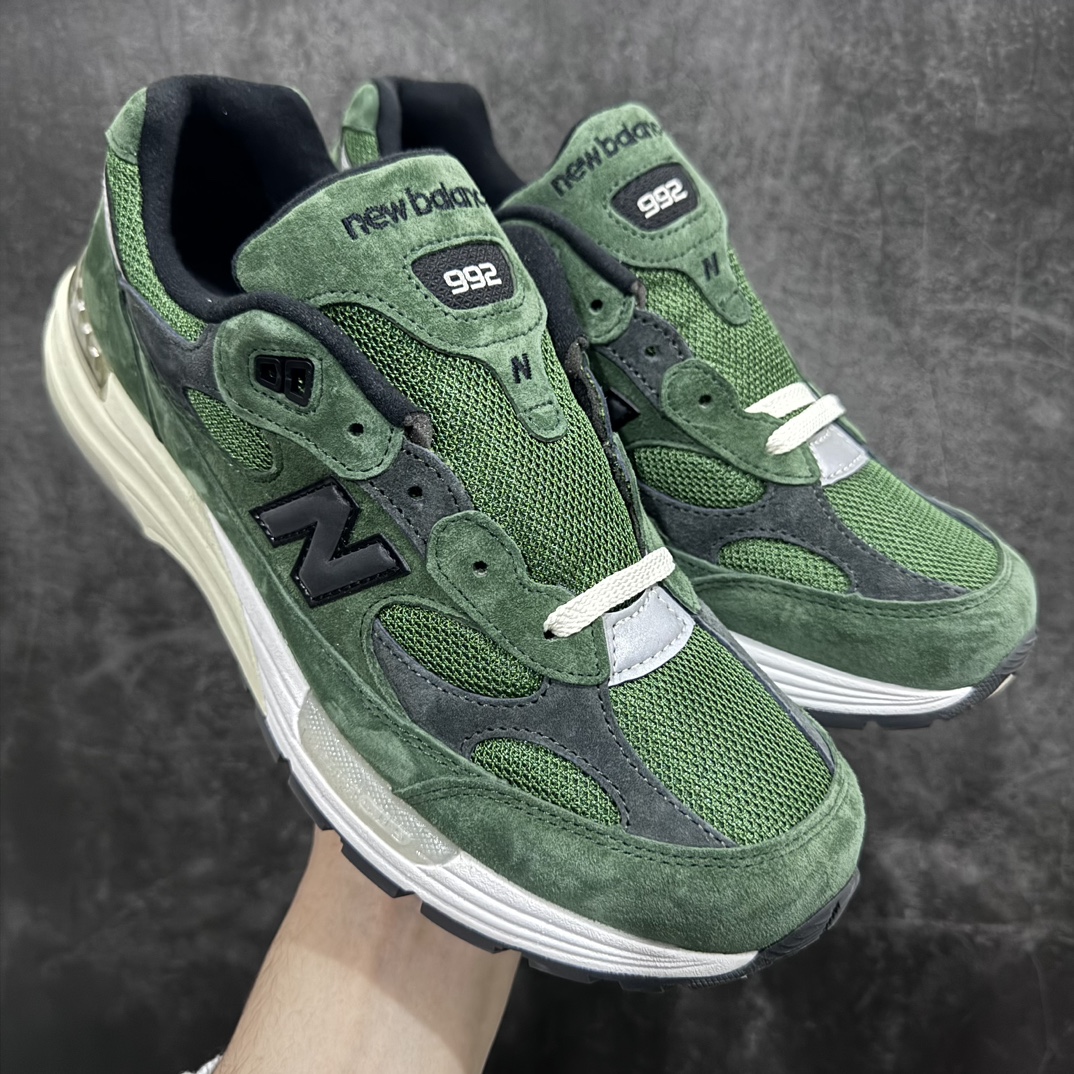 纯原版JJJJoundxNewBalanceM992JJ新百伦NB992联名总统复古慢跑鞋绿色正确3M反