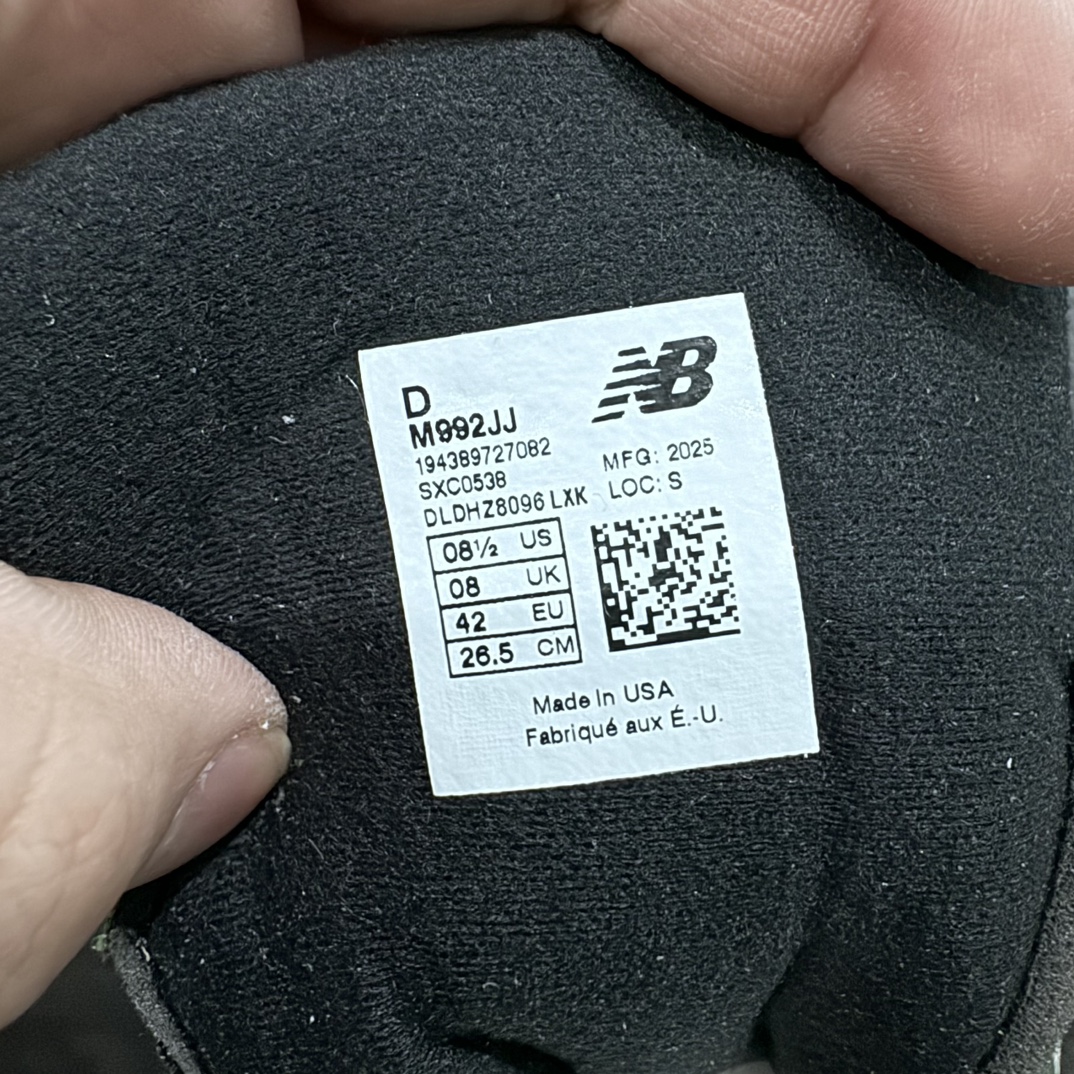 纯原版JJJJoundxNewBalanceM992JJ新百伦NB992联名总统复古慢跑鞋绿色正确3M反