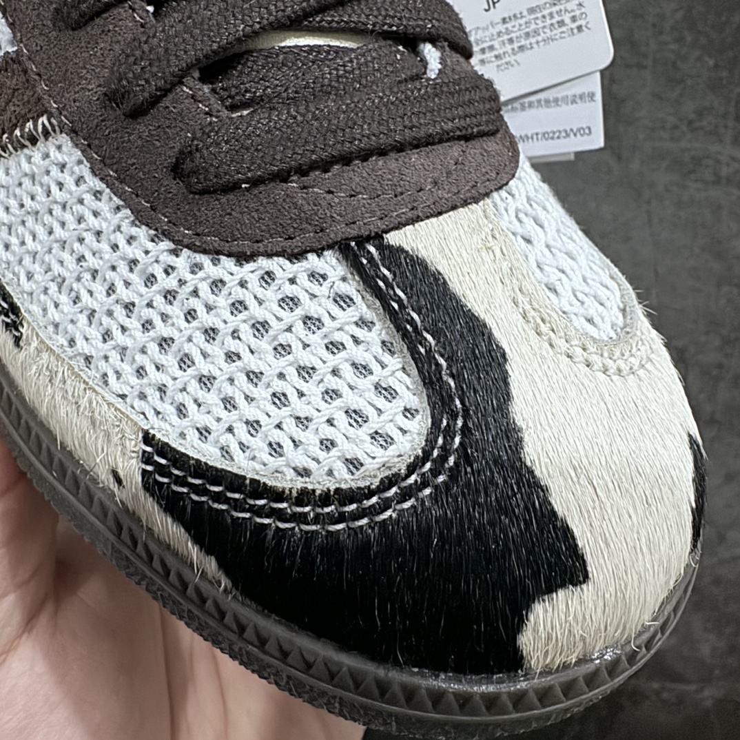 图片[3]-【纯原版】Notitle x Adidas Originals Samba 防滑耐磨低帮板鞋 男女款 桑巴联名 米棕黑/奶牛马毛 ID6024 顶级纯原 市售最正确版本 完美版型 配件齐全 正确卡色 正确头层材料 质感特别强 非普通版本 尺码：35.5-46半码-选品中心
