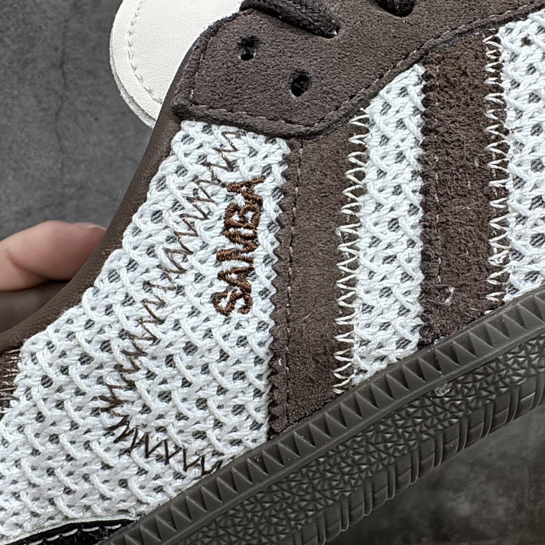 图片[2]-【纯原版】Notitle x Adidas Originals Samba 防滑耐磨低帮板鞋 男女款 桑巴联名 米棕黑/奶牛马毛 ID6024 顶级纯原 市售最正确版本 完美版型 配件齐全 正确卡色 正确头层材料 质感特别强 非普通版本 尺码：35.5-46半码-选品中心