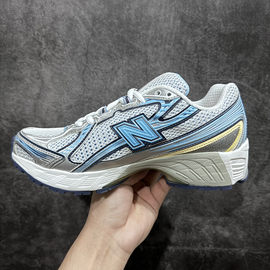 图片[2]-【K版】New Balance MR740NB新百伦系列复古老爹风休闲运动慢跑鞋采用轻质牛剖革拼接透气网眼衬垫织物鞋面材质 T-Beam大底提供足步弓支撑 保持步态稳定#后跟搭载外露缓震胶 鞋身整体以各种深浅不一的灰色覆盖 鞋头以淡蓝色调装饰，网眼衬垫通过不规律的色块实现做旧的美感 泛黄的鞋底更是进一步增添了复古气息  尺码：36 37 37.5 38 38.5 39.5 40 40.5 41.5 42 42.5 43 44 45-莆田鞋批发中心