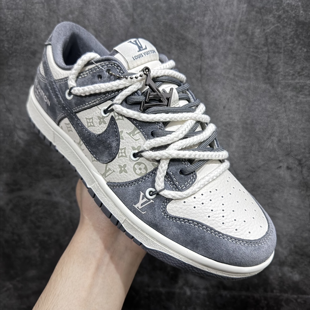 图片[3]-【定制版】Nike SB Dunk Low x Louis Vuitton 高端定制绑带 夜光深灰n纯原大厂出品 极力推荐👏n原装头层材料 独家版型蒸餾加工n帶來的是更好的视觉和脚感体验n大厂纯原品质出货 清洁度 电绣工艺皮料切割干净无任何毛边 细节完美 官方货号：FC1688 138 尺码：36 36.5 37.5 38 38.5 39 40 40.5 41 42 42.5 43 44 44.5 45-莆田鞋批发中心