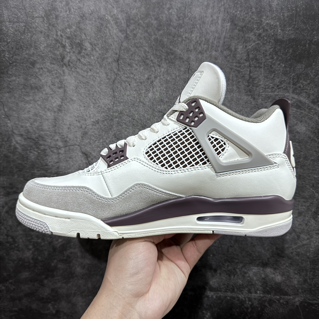 Foreign trade pure original A Ma Maniére x Air Jordan AJ4 Retro AMM joint gray brown FZ4810-001