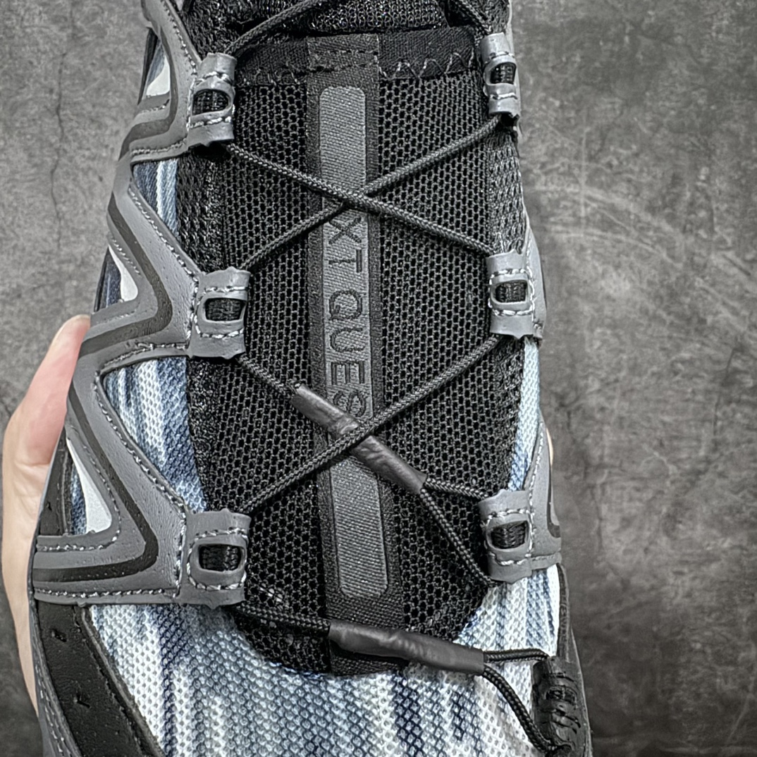 图片[5]-【绿x升级版】Salomon XT-QUEST ADV 萨洛蒙情侣款户外机能鞋 水墨括苍 黑灰分化 全新绿x升级版 品质大改进 ‼️ 全鞋改进为原厂一致材料打造 全新修长鞋型 相对老版臃肿鞋型 此版的版型更正 全新玻璃冲刀 清洁度提升 同步原版左右鞋带孔的间距加大（之前老版间距太小） 网面与鞋头材料校对一致无色差（老版网面有色差） 鞋后跟反口V字定型同步zp（老版臃肿为U字后跟反口） 鞋舌两侧鞋帮脚踝处更加直挺（之前老版往中间踏） 鞋盒黑盒改正为原版牛皮纸鞋盒 鞋头处添加☯️太极标 所有细节多次修改校正 坚持同步原版无差别 毋庸置疑全市场最好的版本💪🏻终端优势供应 尺码：36 36.5 37.5 38 38.5 39 40 40.5 41 42 42.5 43 44 44.5 45 46-选品中心