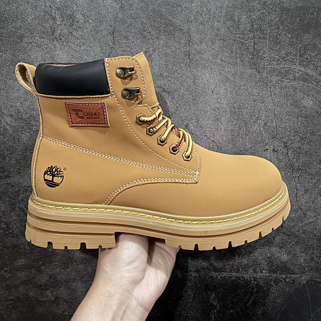 【广东纯原版本】2023ss秋冬新款 Timberland添柏岚/天伯伦 户外休闲高帮时尚马丁靴系列广东大厂出品 全新工艺升级 原盒原包装 面料采用意大利🇮🇹进口手抓牛皮,搭配防臭防腐真皮乳胶鞋垫,给您完美的穿着体验,质量考究耐穿,型男必备,专治不帅,高品质脚感一流! 尺码: 39 40 41 42 43 44 (皮鞋码)-选品中心