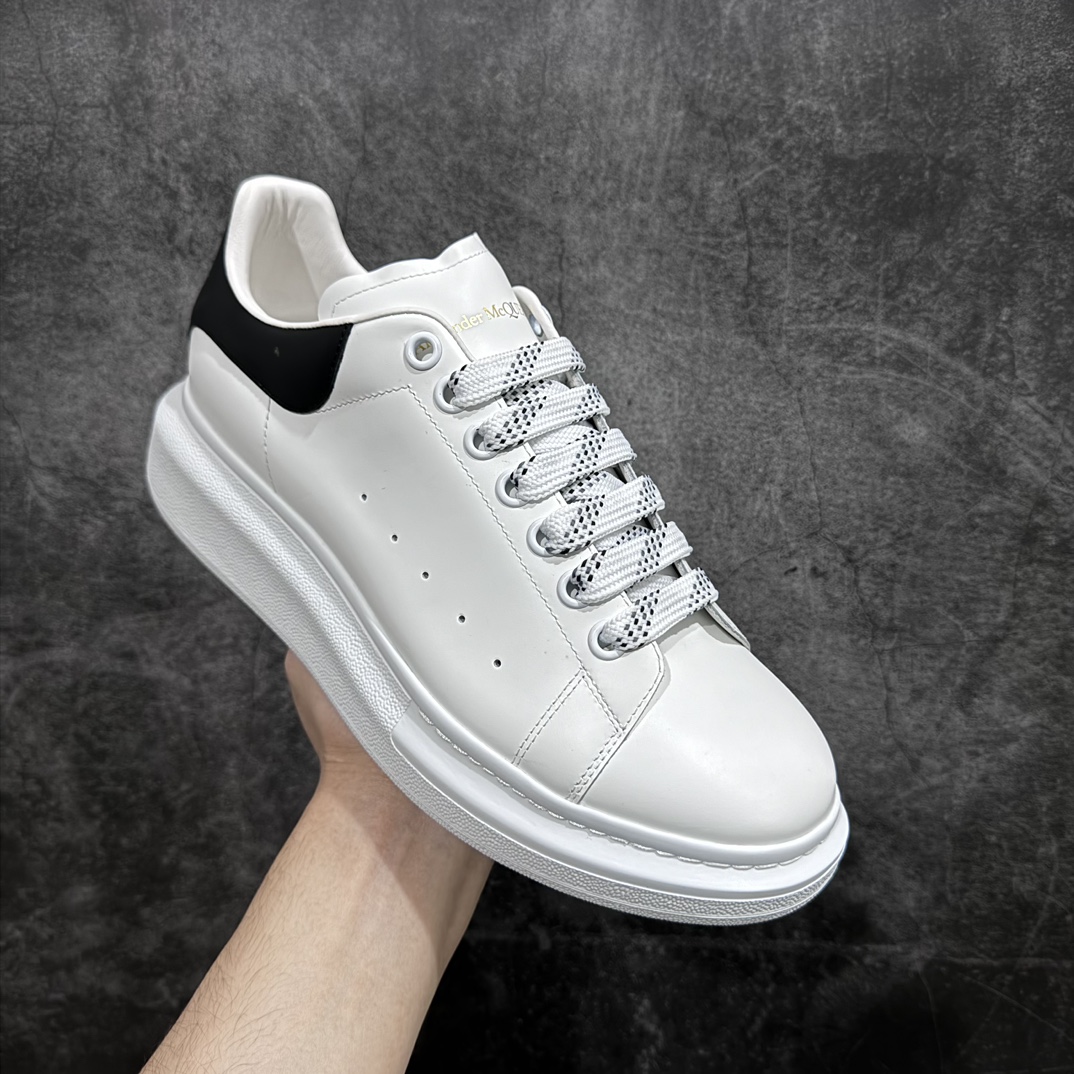 Pure original M version Alexander McQueen / Alexander McQueen classic platform shoes thick-soled height-enhancing white shoes