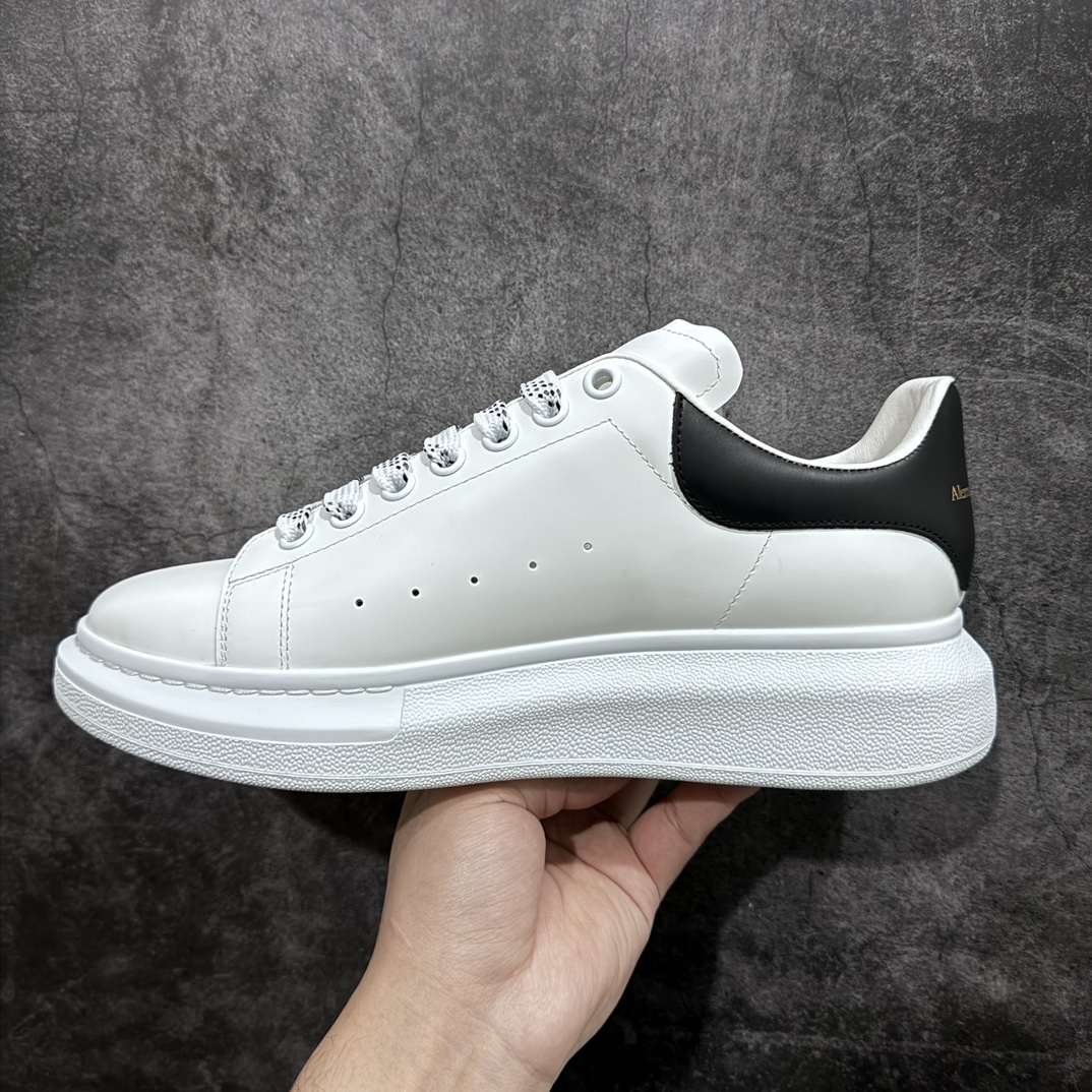 Pure original M version Alexander McQueen / Alexander McQueen classic platform shoes thick-soled height-enhancing white shoes