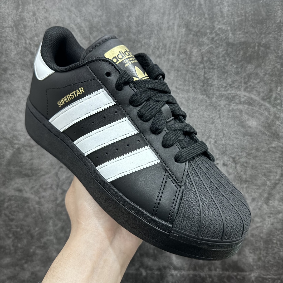 纯原AdidasSuperstarXLG阿迪金标贝壳头厚底款低帮休闲板鞋IG9777市售最强版出货平台充