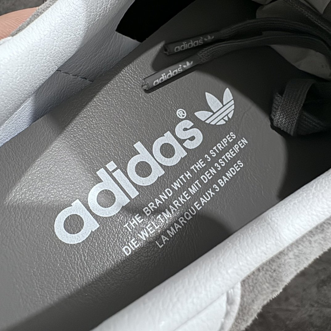 纯原版AdidasOriginalsGazelleIndoor防滑低帮T头德训鞋GZ复古系列白灰生胶ID