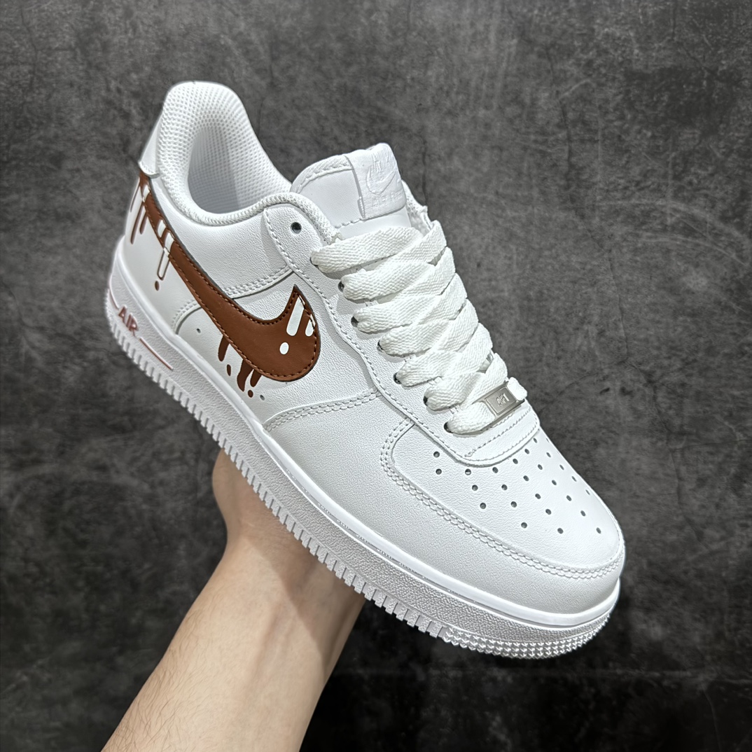 NK Air Force 1 Air Force One Sneakers Ice Cream Brown CW2288-008