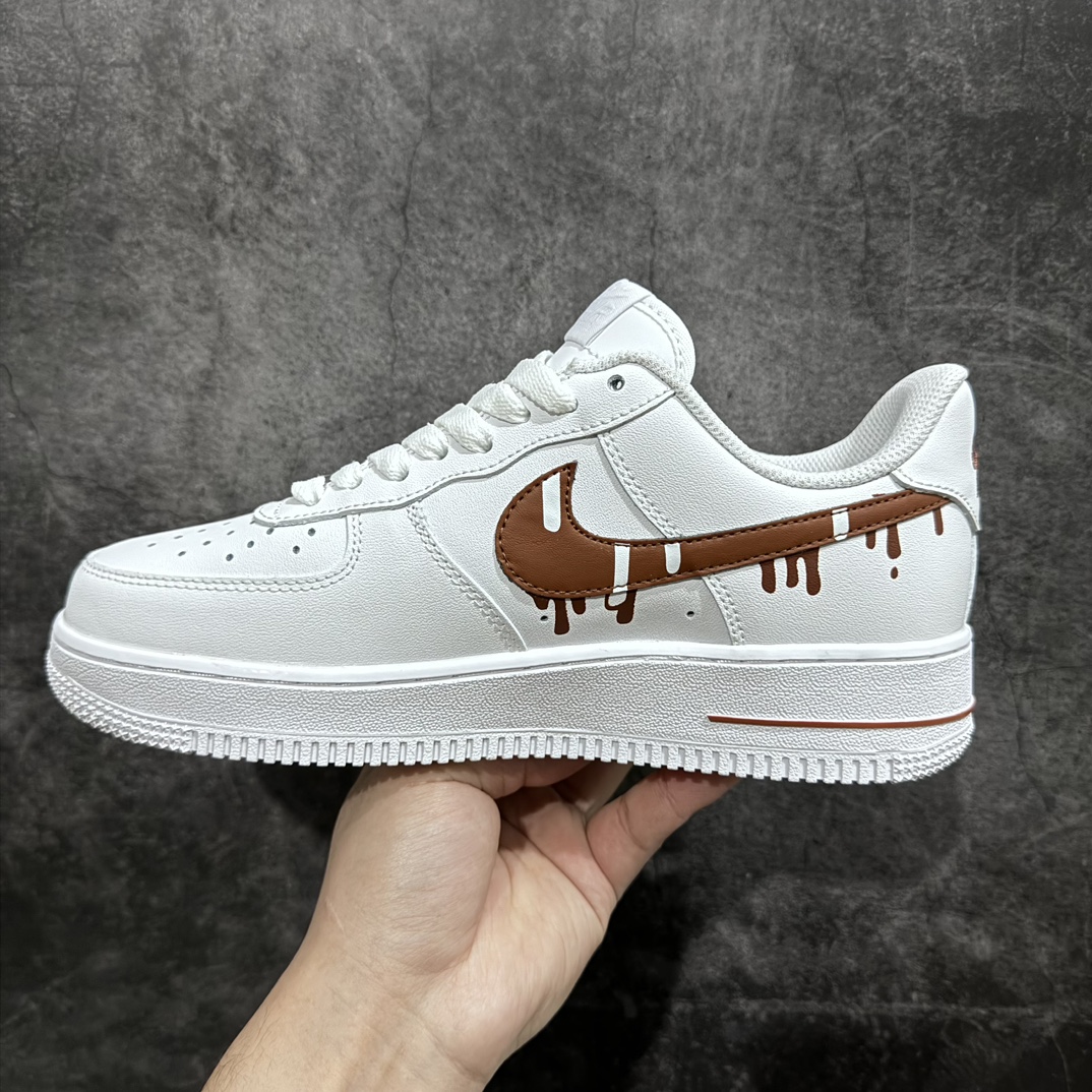 NK Air Force 1 Air Force One Sneakers Ice Cream Brown CW2288-008