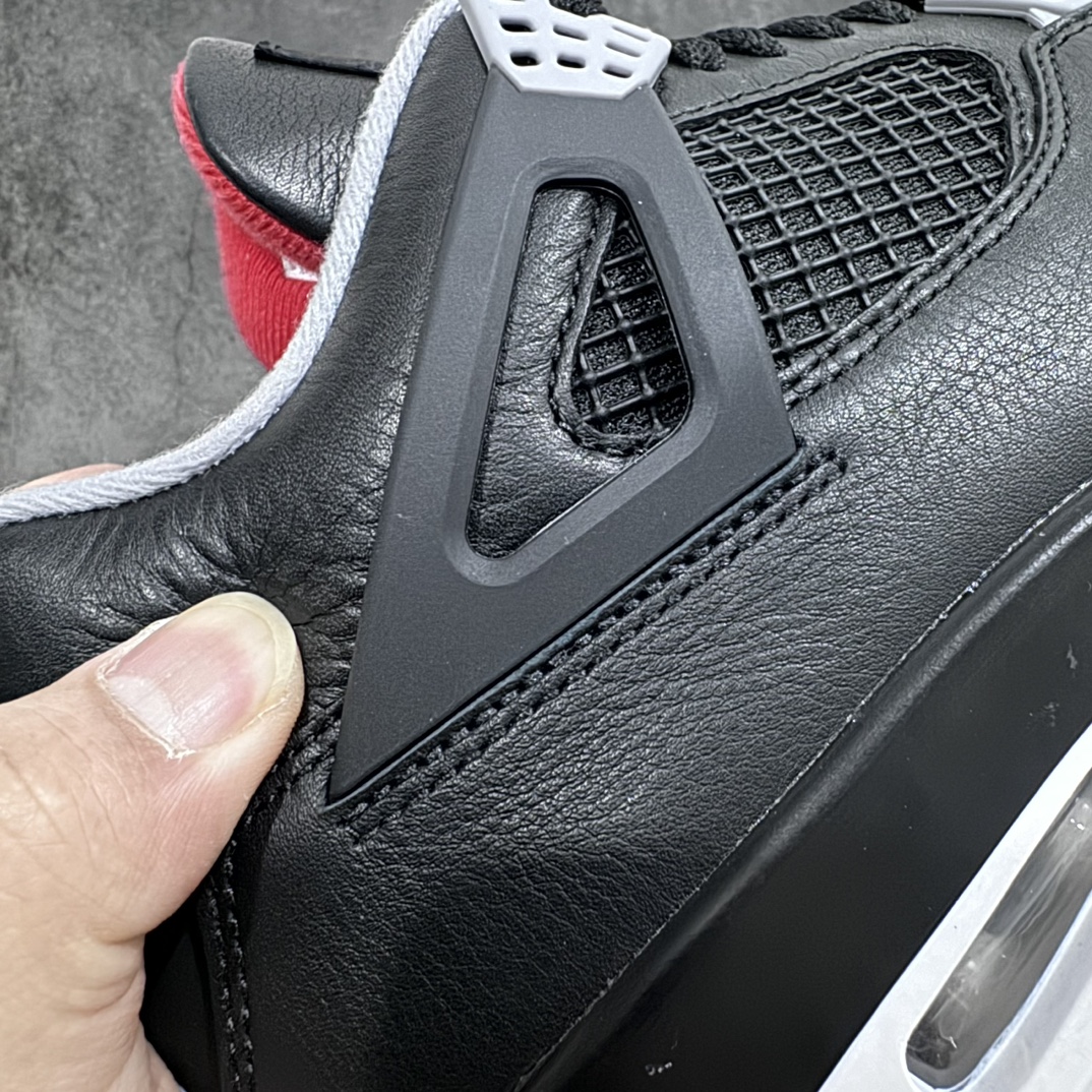 图片[3]-【老DT版本】Air Jordan AJ4 \”Bred Reimagined\” 黑红2024 FV5029-006 原鞋开发原楦原纸板同源开发 完美呈现乔4的版型 内侧正确双色网格 还原细节 原厂皮料 正确气垫颜色 正确网格工艺 正确拉帮工艺 全鞋原装材料制作 原档案原模具打造 支持全方位与正品对比 尺码：40 40.5 41 42 42.5 43 44 44.5 45 46 47.5 48.5-选品中心