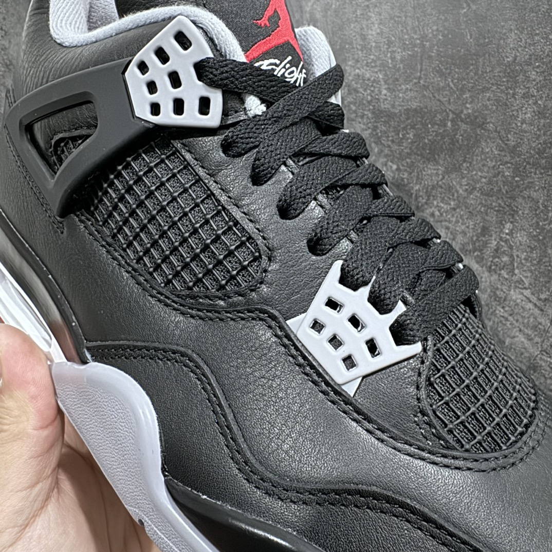 图片[4]-【老DT版本】Air Jordan AJ4 \”Bred Reimagined\” 黑红2024 FV5029-006 原鞋开发原楦原纸板同源开发 完美呈现乔4的版型 内侧正确双色网格 还原细节 原厂皮料 正确气垫颜色 正确网格工艺 正确拉帮工艺 全鞋原装材料制作 原档案原模具打造 支持全方位与正品对比 尺码：40 40.5 41 42 42.5 43 44 44.5 45 46 47.5 48.5-选品中心