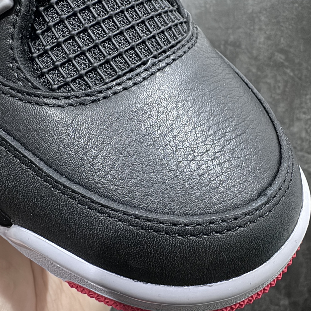 图片[5]-【老DT版本】Air Jordan AJ4 \”Bred Reimagined\” 黑红2024 FV5029-006 原鞋开发原楦原纸板同源开发 完美呈现乔4的版型 内侧正确双色网格 还原细节 原厂皮料 正确气垫颜色 正确网格工艺 正确拉帮工艺 全鞋原装材料制作 原档案原模具打造 支持全方位与正品对比 尺码：40 40.5 41 42 42.5 43 44 44.5 45 46 47.5 48.5-选品中心