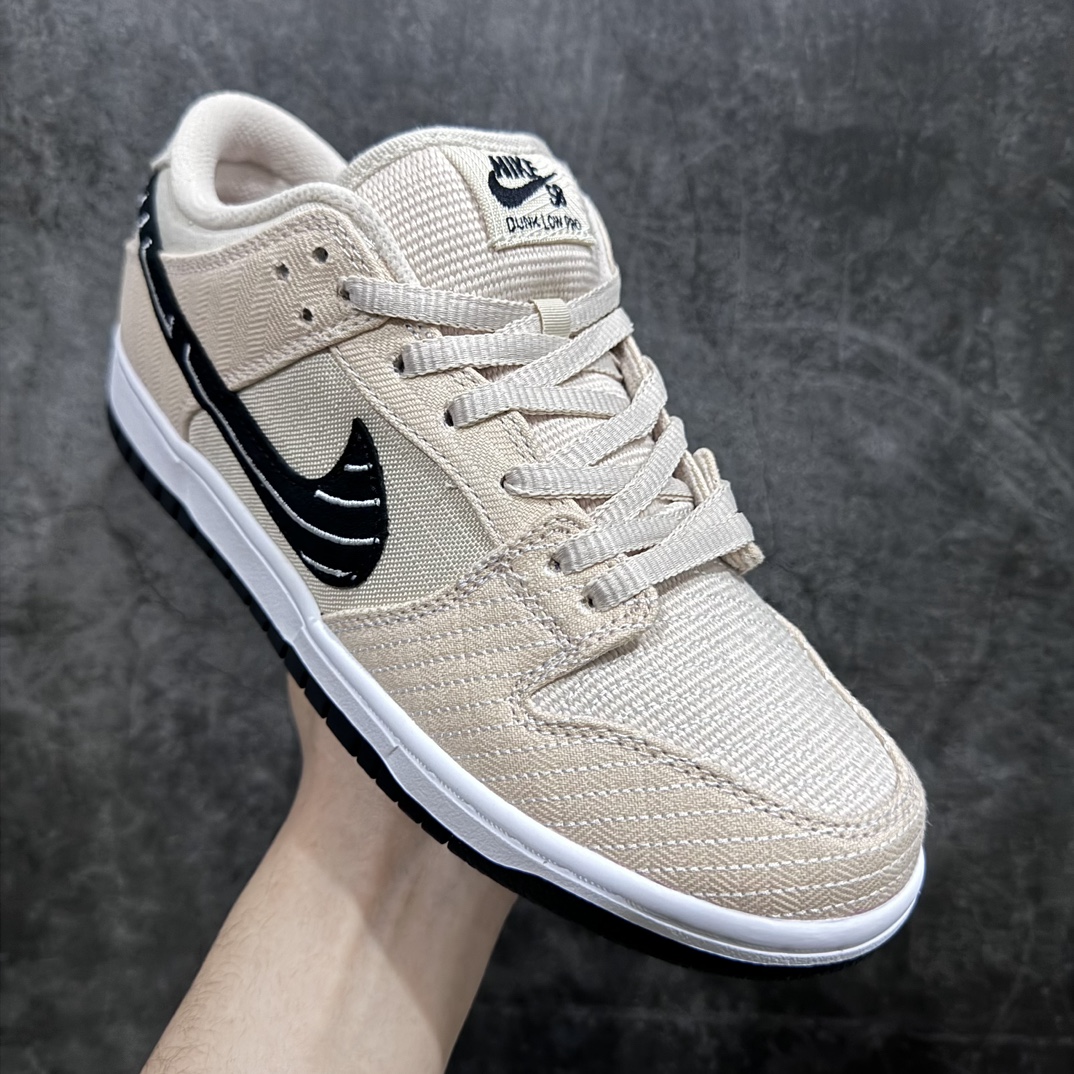 Pure original M version Albino & Preto × Nike Dunk SB Low ”Pearl White” AP joint tear tear Lemi black and white FD2627-200