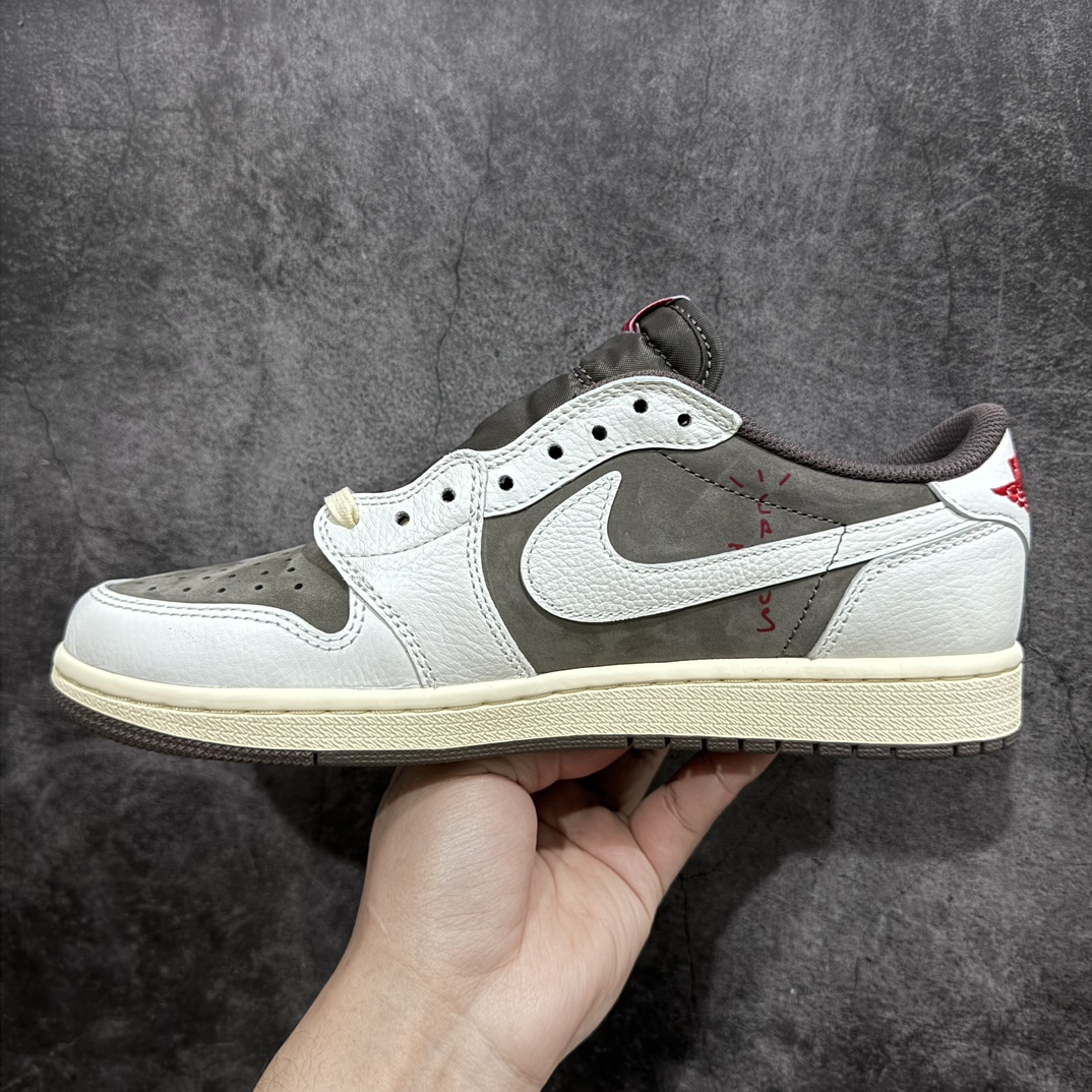 纯原AirJordan1xTravisScottAJ1xTS联名白棕倒钩3.0DM7866-162全新版