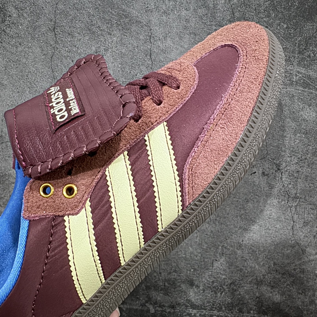 200 Wales Bonner x Adidas   Originals Samba Classic 桑巴舞系列绅士德训足球风百搭低帮休闲运动板鞋 IE0579