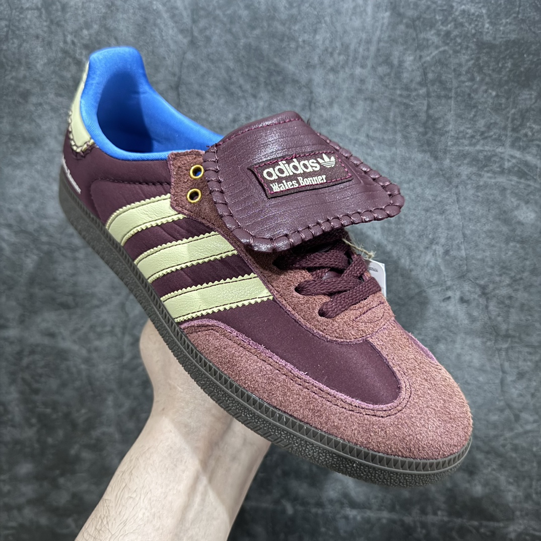 200 Wales Bonner x Adidas   Originals Samba Classic 桑巴舞系列绅士德训足球风百搭低帮休闲运动板鞋 IE0579