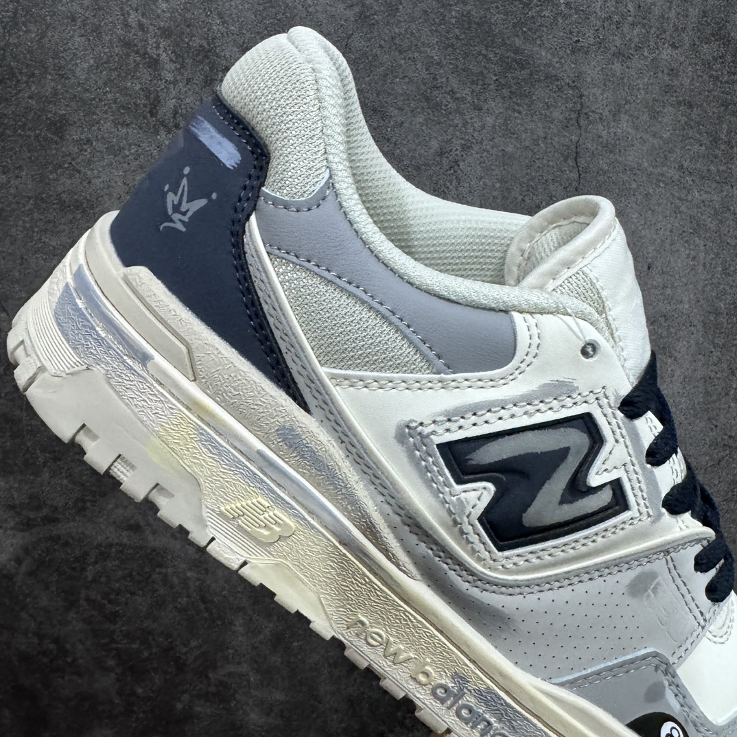 图片[7]-【公司级】NB新百伦New Balance BB550系列经典复古低帮休闲运动篮球板鞋nn550其实发迹于1989 年 是品牌历史中一款十分小众的篮球鞋履 低筒的鞋身搭配上皮革的设定让其鞋型在现今看来相当复古 同时搭配上Aimé Leon Dore刻画的四款配色 都让这款低调鞋款冲上炒价热搜 也因此让更多鞋迷知悉这款NB 鞋履 相比NB 550 来说 Louis Vuitton 所发表的LV Trainer 运动鞋就是知名度较高的一款球鞋了 由品牌男装创意总监Virgil Abloh 利用复古篮球鞋作为灵感刻画而成 搭配上LV 高质感皮革的陪衬成为当今精品时尚球鞋的代表作品 仔细一看New Balance 550 与Louis Vuitton LV Trainer 都以「篮球鞋」为蓝图 复古鞋貌的特色氛围也极其相似  尺码：36 37 37.5 38 38.5 39 40 40.5 41.5 42 42.5 43 44 45-莆田鞋批发中心