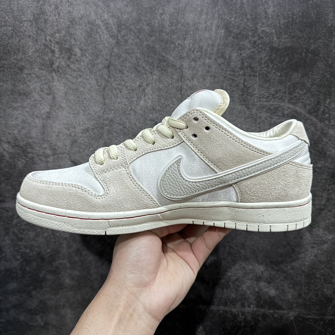 360 【纯原Top版本】NK SB Dunk Low “City of Love” 情人节 米白丝绸 FZ5654-100