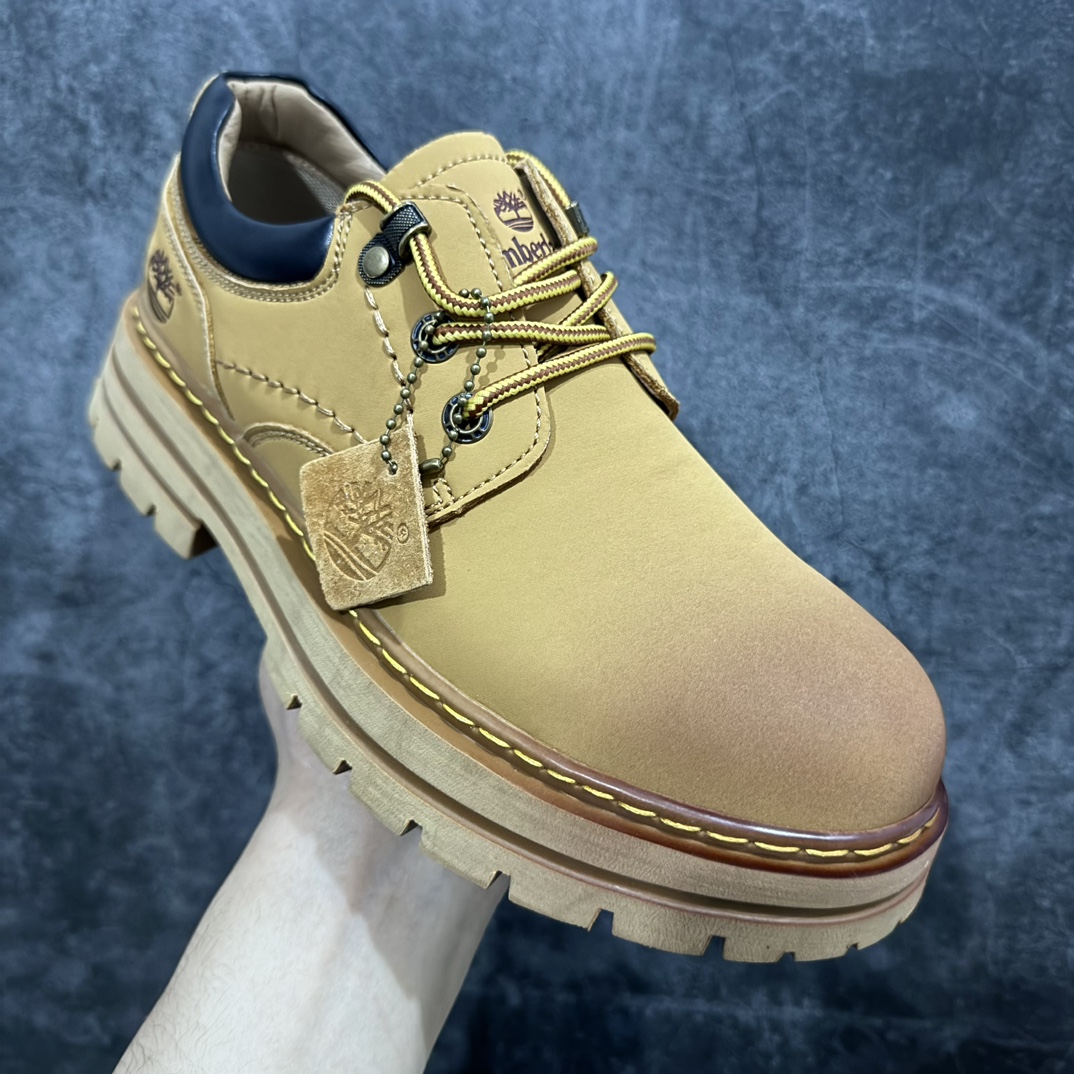 图片[3]-【广东纯原版本】Timberland 天伯伦/添柏岚经典款 23ss新款低帮 经典再造 全新升级 广东大厂品质 原盒原包装 面料采用意大利🇮🇹顶级磨砂牛皮 搭配防臭防腐真皮乳胶鞋垫 给您完美的穿着体验 质量考究耐穿 型男必备 专治不帅 高品质脚感一流 独家供应 尺码：39 40 41 42 43 44 偏大一码-选品中心