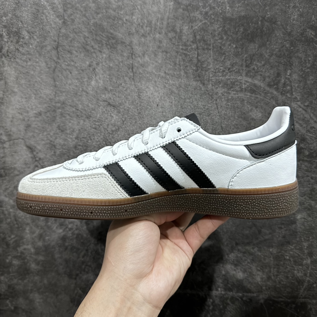 220 【纯原版】Adidas Handball Spezial 阿迪达斯经典款牛皮复古休闲板鞋 白黑IE3403