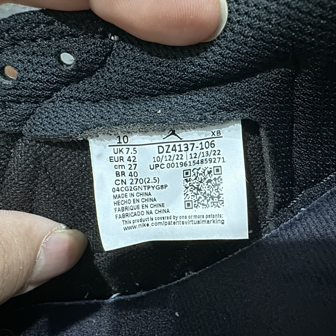 纯原AirJordan1xTravisScottAJ1xTS联名白黑绿倒钩5.0DZ4137-106全新