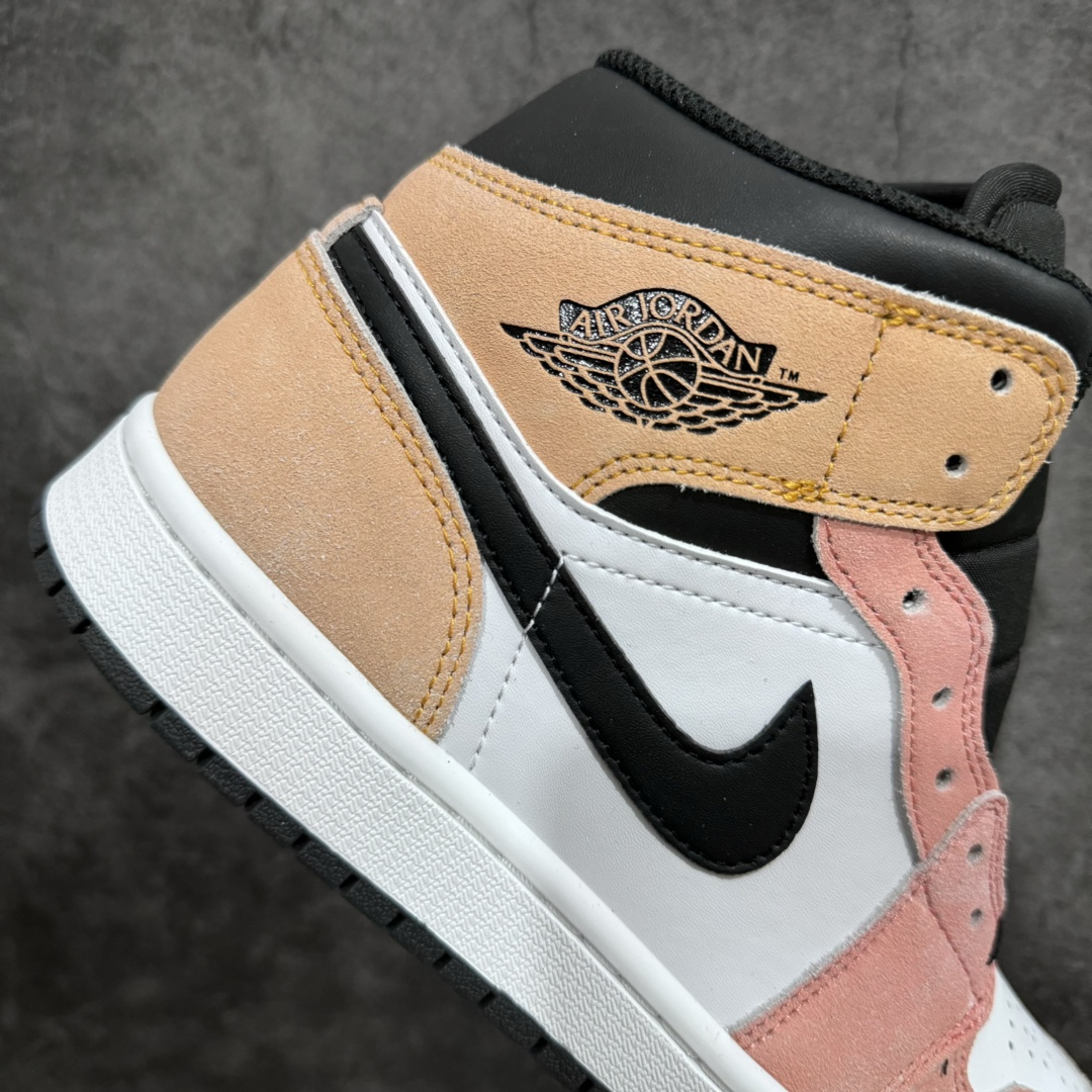 DT version of Air Jordan AJ1 Mid mid-top pink and orange gradient DX4332-800