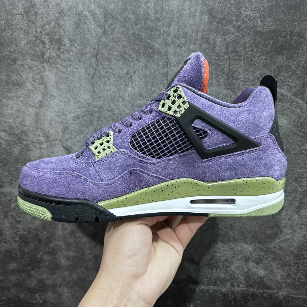 400 【外贸纯原】Air Jordan 4 Retro 紫色 麂皮 AQ9129-500