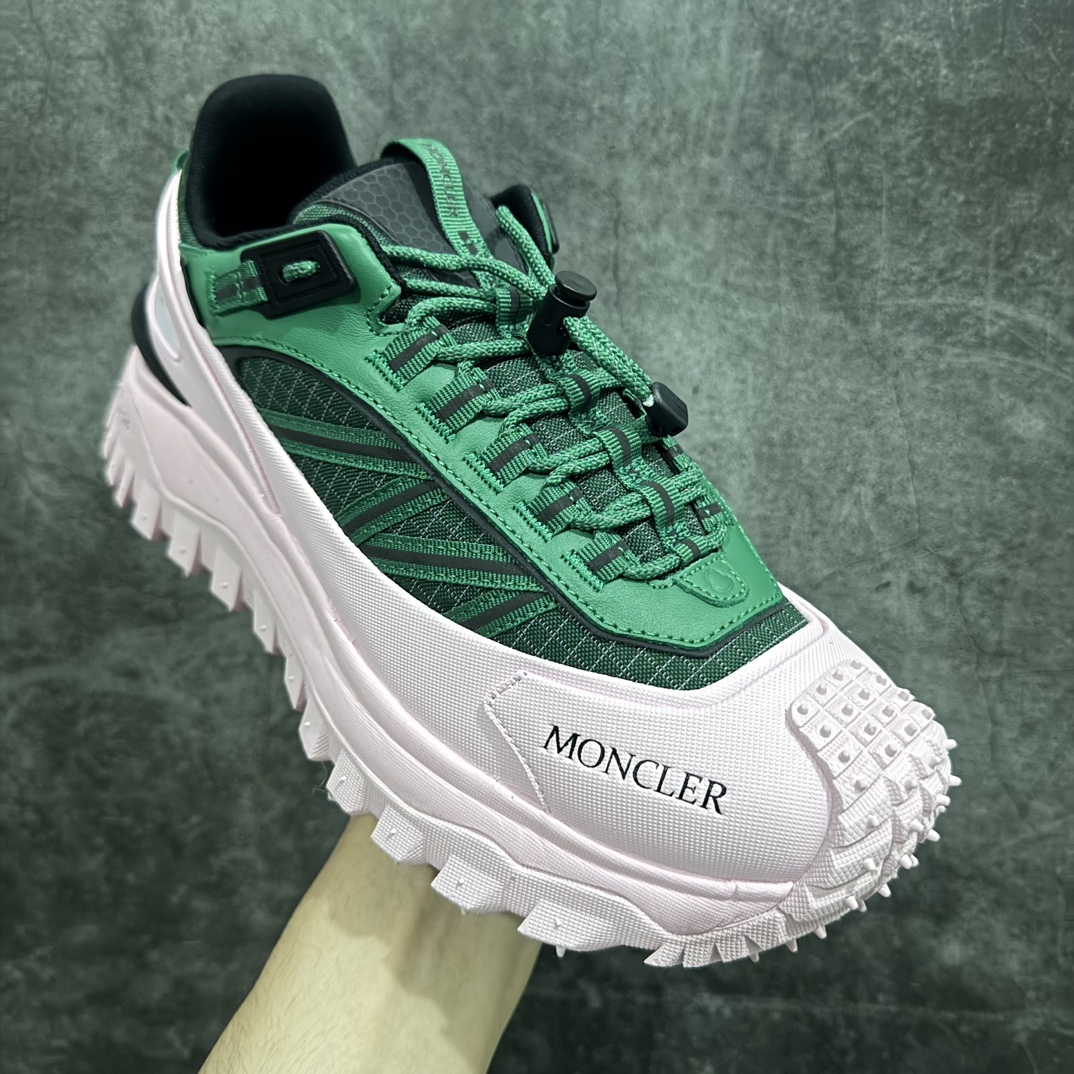图片[3]-【OK版本】Moncler盟可睐 蒙可莱蒙口 Trailgrip CTX 减震抗撕裂户外运动鞋 粉绿 Moncler能够将高端设计元素与全面实用性无缝融合，推出这款采用超级耐用的部件制成，适用于恶劣的环境全能越野鞋。采用防撕裂网眼鞋面，GORE-TEX防水涂层，Tech Tough橡胶加固和Vibram MERAGRIP防滑花纹鞋底。提供无与伦比的舒适和稳定性。实现最轻量化的越野性能 #原鞋打造 支持任何比对 #Cordura 防撕裂尼龙 #Goretex防水材质 #3M反光带 #Tech Tough橡胶加固 #Vibram MEGAGRIP防滑花纹大地 #RB MD 碳板 TPu 五层分离大底组合 SIZE 36/46-选品中心