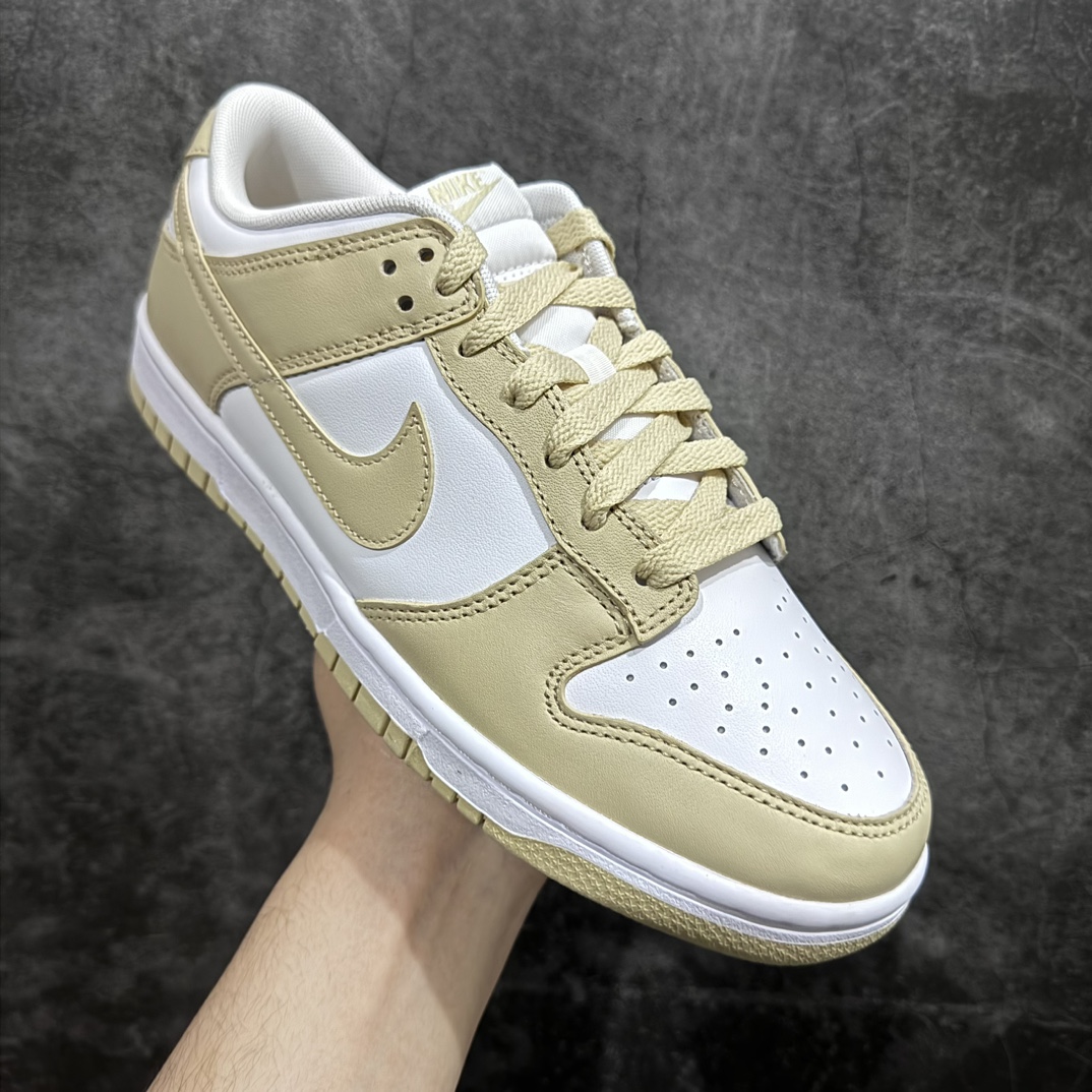 图片[3]-【纯原N版】Dunk Low“Team Gold”米白黄 DV0833-100nn独家原厂航空铝磨具打磨大底 鞋头坡度极致还原 原盒原配 圈内天花板工艺 原厂冲刀 超高清洁度 全鞋零毛边皮料切割 全套原楦原模倾力打造完美版型 采用原厂百宏鞋带以及原厂百宏织唛舌标 内标可供原厂几率过验 原厂中底布黄色点胶 原厂中底布拉帮走线遵循公司‼️ 尺码：36 36.5 37.5 38 38.5 39 40 40.5 41 42 42.5 43 44 44.5 45 46 47.5-莆田鞋批发中心