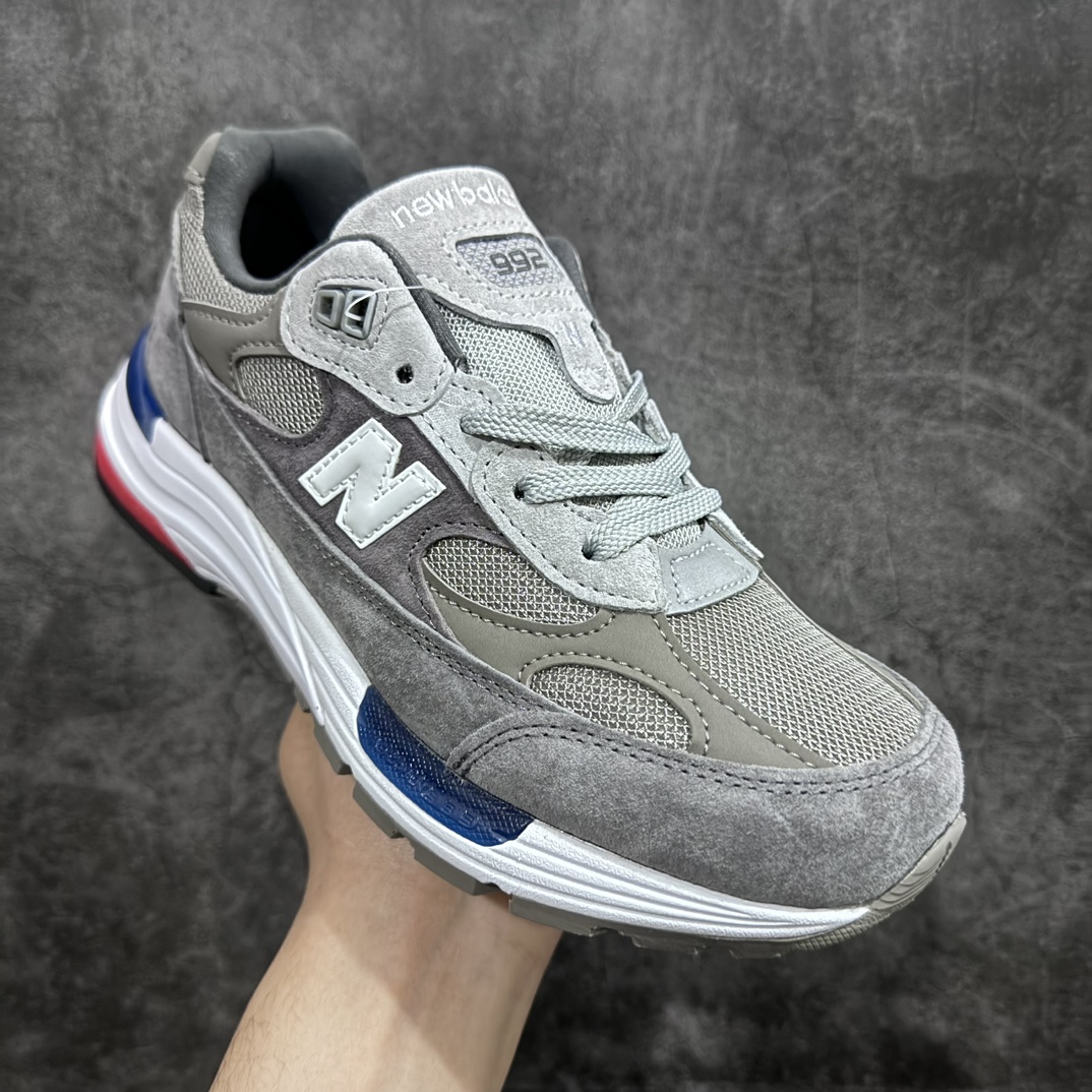 OK pure original New Balance Made in USA M992 series American-made classic retro versatile daddy casual sports running shoes gray blue M992AG