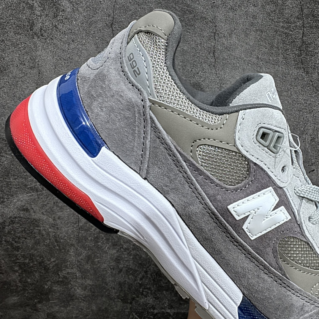 OK pure original New Balance Made in USA M992 series American-made classic retro versatile daddy casual sports running shoes gray blue M992AG