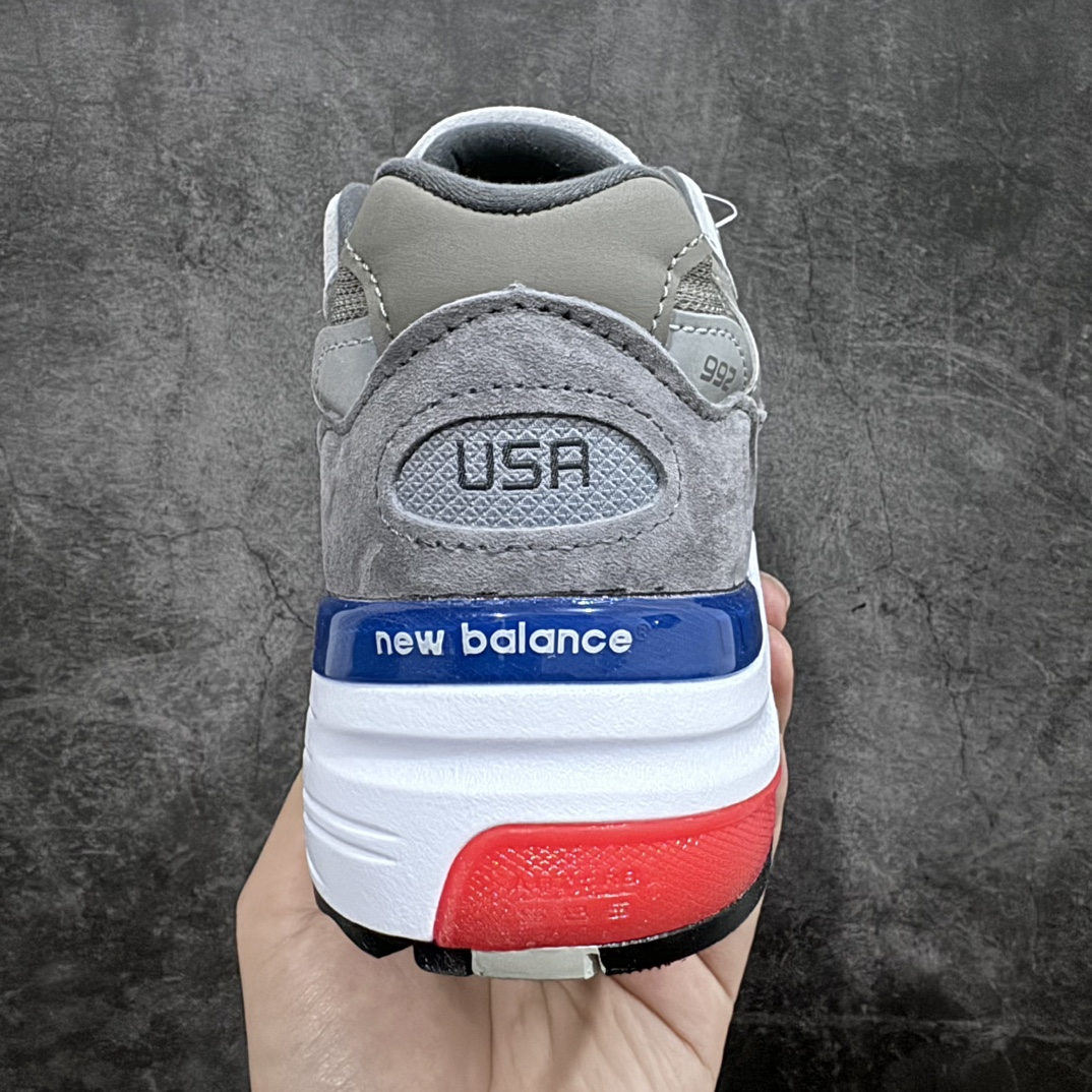 OK pure original New Balance Made in USA M992 series American-made classic retro versatile daddy casual sports running shoes gray blue M992AG