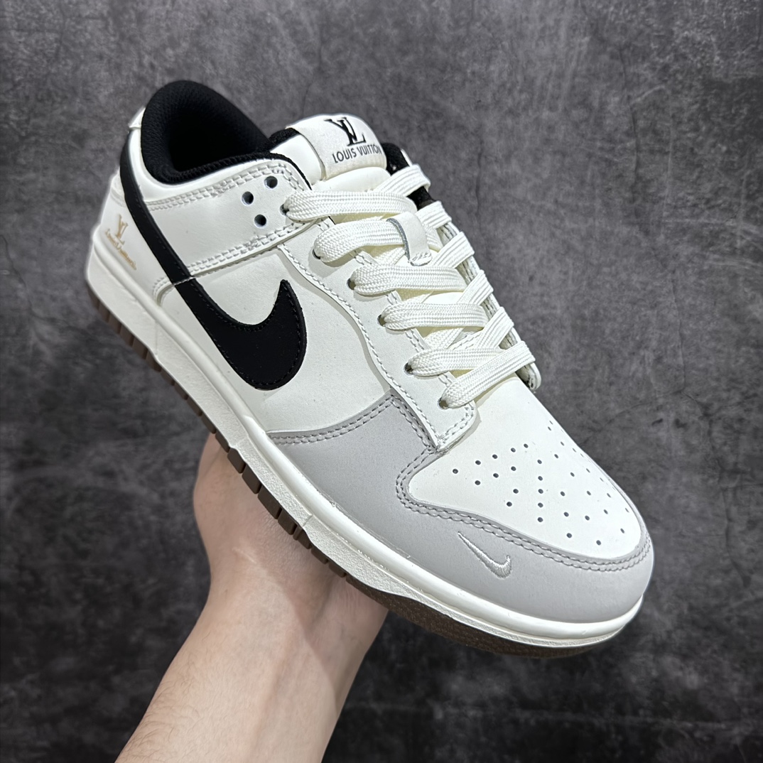 260 【定制版】Nike SB Dunk Low x Louis Vuitton 白黑灰 JH8037-919