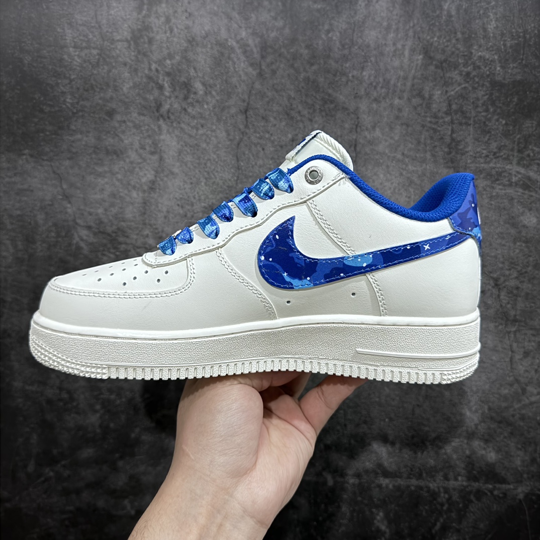 图片[2]-【定制版】A Bathing Ape安逸猿BAPE  x Nike Air Force 1 Sta Low\”Beige/Deep Blue Camo\”空军一号低帮经典百搭休闲运动板鞋“米白深蓝迷彩”PF9055-759n男女鞋真标半码制n升级原楦原纸版数据开发n采用硬质粒面牛剖革鞋面材质n原楦开发版型纸版#内置全掌Air Sole气垫❗️ 尺码：36 36.5 37.5 38 38.5 39 40 40.5 41 42 42.5 43 44 44.5 45-莆田鞋批发中心