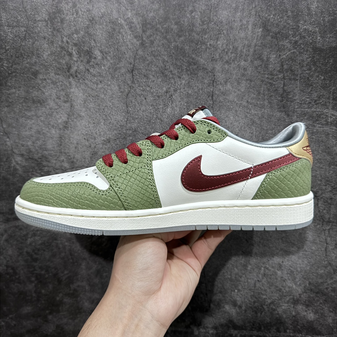 300 【东莞小纯原版本】Air Jordan 1 Low OG SP ” CNY ” AJ1乔1低帮文化篮球鞋 FN3727-100