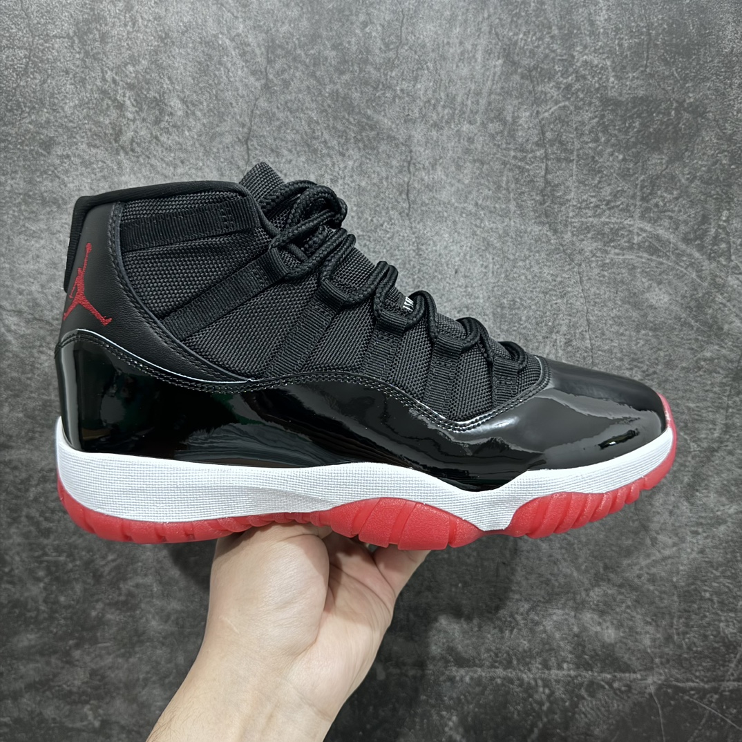 纯原版AirJordan11AJ11黑红高帮季后赛378037-061原楦原档案数据开模打造原厂中底拉帮