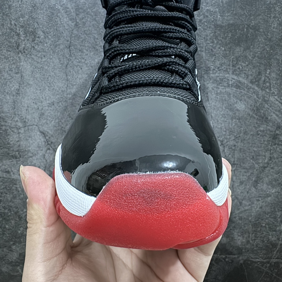 纯原版AirJordan11AJ11黑红高帮季后赛378037-061原楦原档案数据开模打造原厂中底拉帮