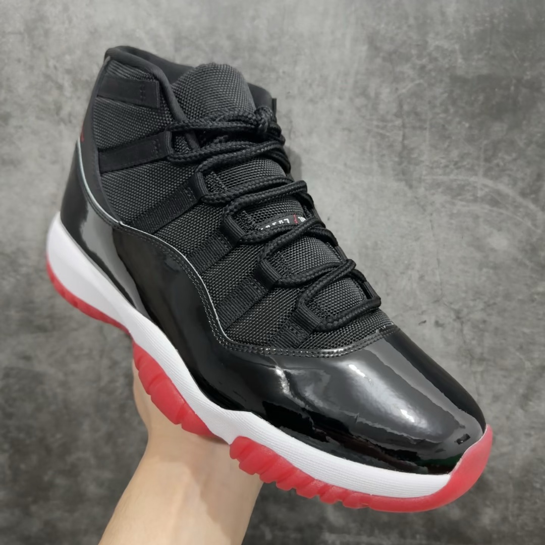 纯原版AirJordan11AJ11黑红高帮季后赛378037-061原楦原档案数据开模打造原厂中底拉帮