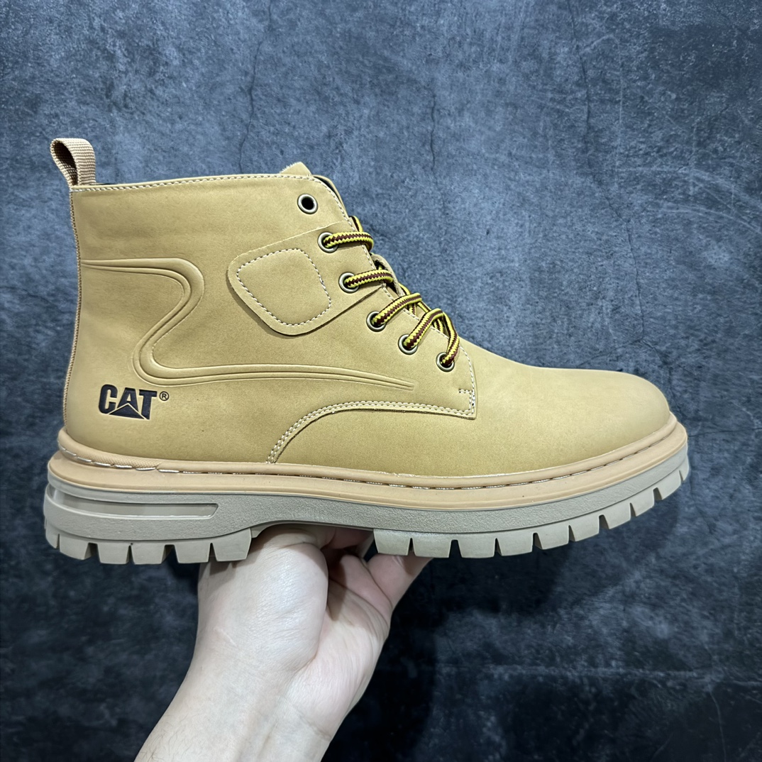 【广东纯原版本】CAT卡特户外高帮休闲马丁靴系列 广东大厂品质 原盒原包装 23ss新款 时尚潮流搭配 面料采用意大利🇮🇹顶级磨砂细纹牛皮搭配帆布拼接款式设计风格 彰显时尚潮流气息 搭配防臭防腐真皮乳胶鞋垫 给您完美的穿着体验 质量考究耐穿 型男必备 专治不帅 高品质脚感一流!全套官网统一包装 今年冬季防寒户外专用 日常随意搭配 尺码:38 39 40 41 42 43 44(皮鞋码)-选品中心