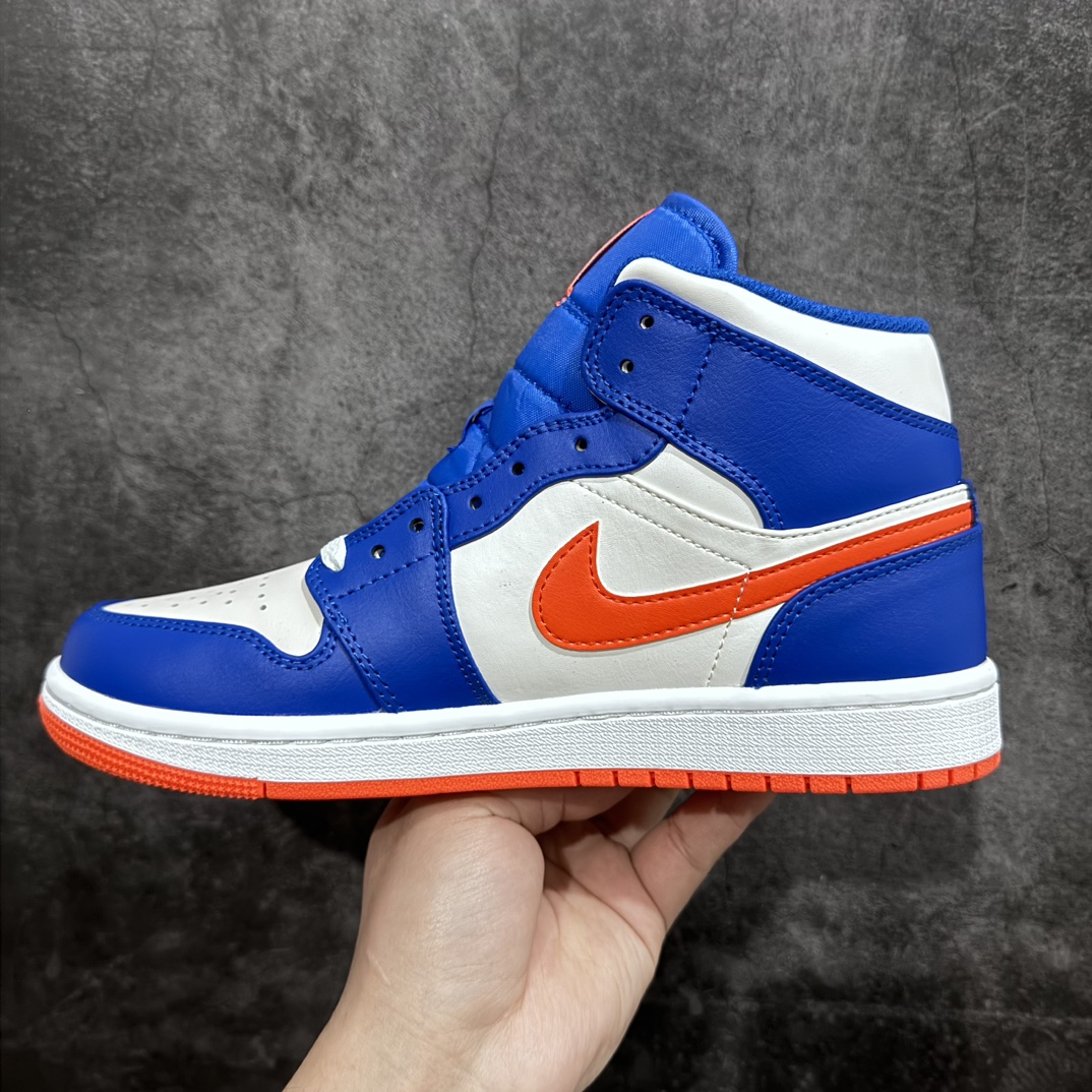 260 【纯原DT版】Air Jordan AJ1 Mid 中帮 尼克斯蓝橙 FD1029-400