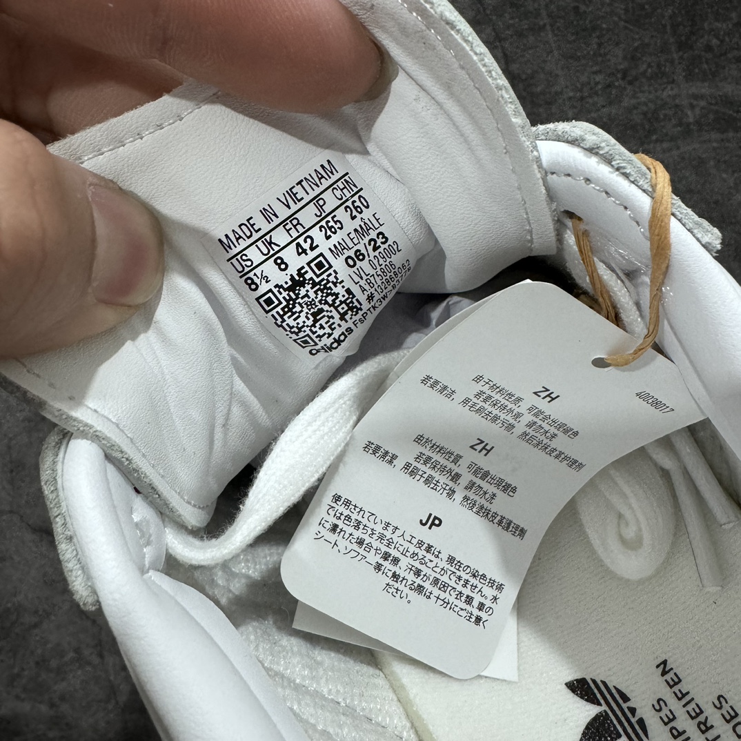 图片[5]-【渠道版】AD 阿迪 Samba OG 桑巴低帮休闲板鞋 B75806 新版本出货 原数据纸板开发 全鞋身同样采用头层皮打造 私模大底 非市面公底 真实半码 最小有做35.5 尺码：35.5 36 36.5 37 38 38.5 39 40 40.5 41 42 42.5 43 44 44.5 45-选品中心