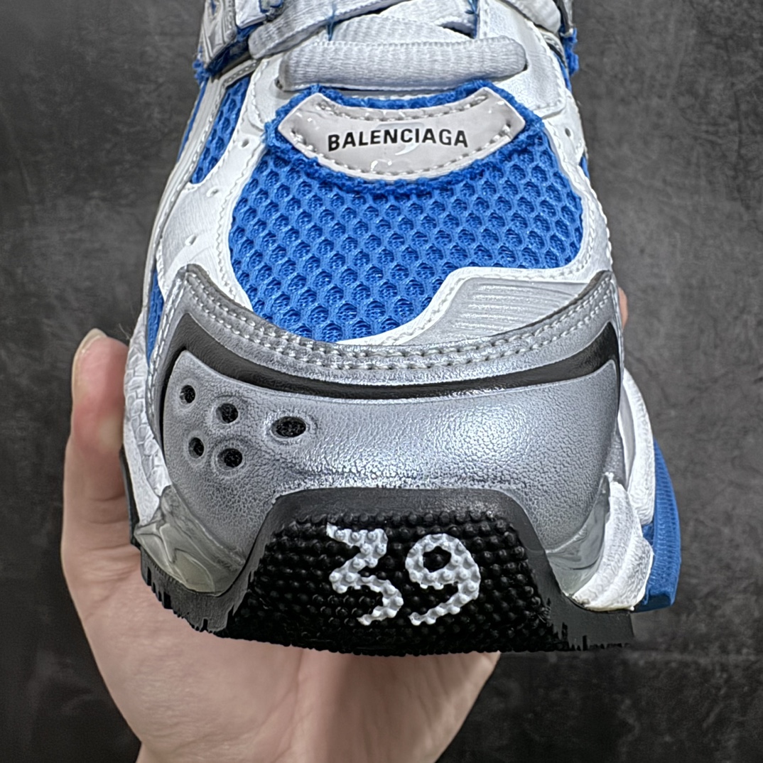 图片[3]-【XA版本】Balenciaga Runer 巴黎世家7代 破坏风 手工做旧款复古老爹鞋 白蓝做旧nn全新版本出货 核心配合工厂优势供应市场最优品质 鞋型细节做旧等都好于市场版本n不但比市场货好 而且比市场货便宜💪🏻n原厂点胶工艺同步原鞋 区别市面所有版本n非市面所有固定TPU，原厂订制胶棒 一切细节高端还原  ，欢迎挑刺💪🏻 尺码：35-46-莆田鞋批发中心